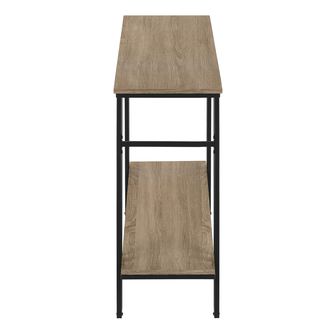 I 3577 Accent Table - 48"L / Taupe / Black Metal Hall Console - Furniture Depot