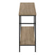 I 3577 Accent Table - 48"L / Taupe / Black Metal Hall Console - Furniture Depot