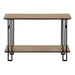 I 3577 Accent Table - 48"L / Taupe / Black Metal Hall Console - Furniture Depot