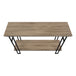 I 3577 Accent Table - 48"L / Taupe / Black Metal Hall Console - Furniture Depot