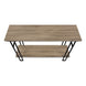 I 3577 Accent Table - 48"L / Taupe / Black Metal Hall Console - Furniture Depot