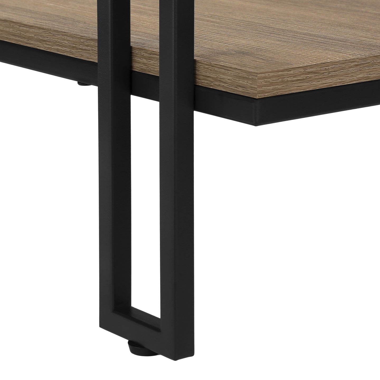 I 3577 Accent Table - 48"L / Taupe / Black Metal Hall Console - Furniture Depot