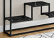 I 3579 Accent Table - 48"L / Black Marble / Black Metal Console - Furniture Depot