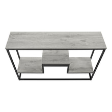 Load image into Gallery viewer, I 3580 Accent Table - 48&quot;L / Grey / Black Metal Hall Console - Furniture Depot (7881118384376)