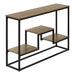 I 3581 Accent Table - 48"L / Taupe / Black Metal Hall Console - Furniture Depot