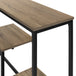 I 3581 Accent Table - 48"L / Taupe / Black Metal Hall Console - Furniture Depot