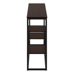 I 3582 Accent Table - 48"L / Espresso / Black Metal Hall Console - Furniture Depot (7881118712056)