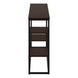 I 3582 Accent Table - 48"L / Espresso / Black Metal Hall Console - Furniture Depot (7881118712056)