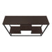 I 3582 Accent Table - 48"L / Espresso / Black Metal Hall Console - Furniture Depot (7881118712056)