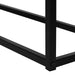 I 3582 Accent Table - 48"L / Espresso / Black Metal Hall Console - Furniture Depot (7881118712056)