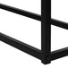 I 3582 Accent Table - 48"L / Espresso / Black Metal Hall Console - Furniture Depot (7881118712056)