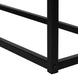 I 3582 Accent Table - 48"L / Espresso / Black Metal Hall Console - Furniture Depot (7881118712056)