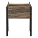 I 3583 Accent Table - 23"H / Brown Reclaimed-Look / Black Metal - Furniture Depot (7881118875896)