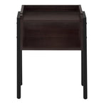 I 3593 Accent Table - 23"H / Espresso / Black Metal - Furniture Depot (7881119170808)