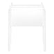 I 3594 Accent Table - 23"H / White / White Metal - Furniture Depot (7881119236344)
