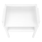 I 3594 Accent Table - 23"H / White / White Metal - Furniture Depot (7881119236344)