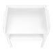 I 3594 Accent Table - 23"H / White / White Metal - Furniture Depot (7881119236344)