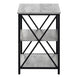 I 3596 Accent Table - 26"H / Grey / Black Metal - Furniture Depot (7881119400184)