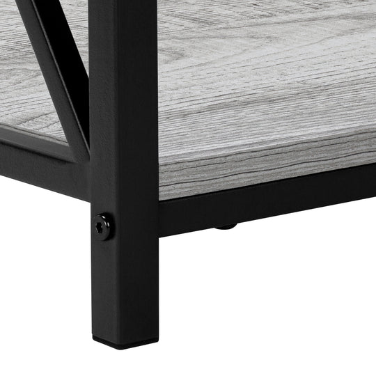 I 3596 Accent Table - 26"H / Grey / Black Metal - Furniture Depot (7881119400184)