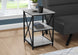 I 3596 Accent Table - 26"H / Grey / Black Metal - Furniture Depot (7881119400184)