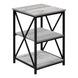 I 3596 Accent Table - 26"H / Grey / Black Metal - Furniture Depot (7881119400184)
