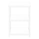 I 3599 Accent Table - 26"H / White/ White Metal - Furniture Depot