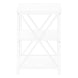 I 3599 Accent Table - 26"H / White/ White Metal - Furniture Depot