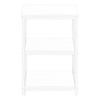 I 3599 Accent Table - 26"H / White/ White Metal - Furniture Depot