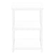 I 3599 Accent Table - 26"H / White/ White Metal - Furniture Depot