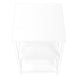 I 3599 Accent Table - 26"H / White/ White Metal - Furniture Depot