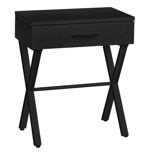 I 3605 Accent Table - 24"H / Black / Black Metal - Furniture Depot