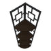 I 3612 Bookcase - 62"H / Espresso / Black Metal Corner Etagere - Furniture Depot