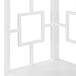 I 3613 Bookcase - 62"H / White / White Metal Corner Etagere - Furniture Depot (7881120219384)