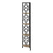 I 3621 Bookcase - 62"H / Dark Taupe / Black Metal Corner Etagere - Furniture Depot (7881120514296)