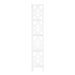 I 3623 Bookcase - 62"H / White / White Metal Corner Etagere - Furniture Depot (7881120579832)