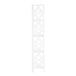 I 3623 Bookcase - 62"H / White / White Metal Corner Etagere - Furniture Depot (7881120579832)