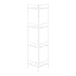 I 3626 Bookcase - 58"H / White Metal Corner Etagere - Furniture Depot (7881120645368)