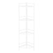 I 3626 Bookcase - 58"H / White Metal Corner Etagere - Furniture Depot (7881120645368)