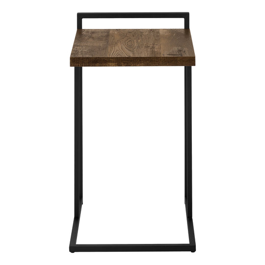 I 3630 Accent Table - 25"H / Brown Reclaimed Wood / Black Metal - Furniture Depot (7881120678136)