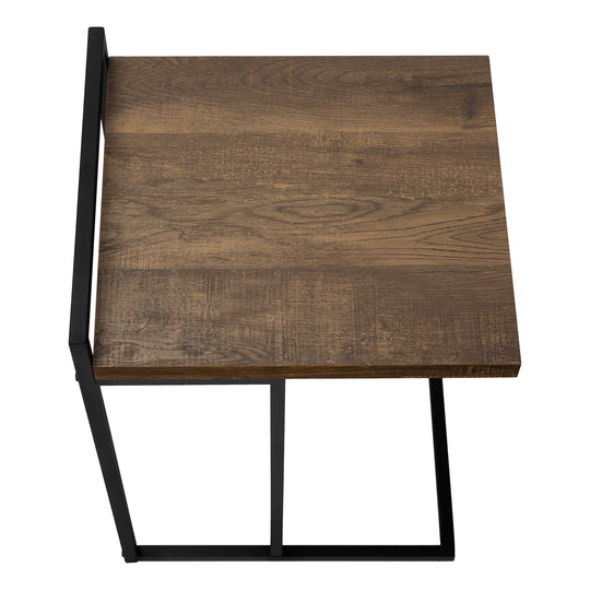 I 3630 Accent Table - 25"H / Brown Reclaimed Wood / Black Metal - Furniture Depot (7881120678136)