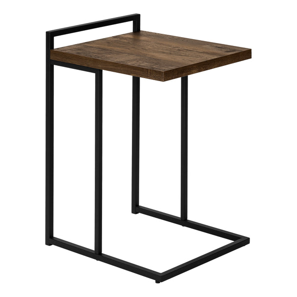 I 3630 Accent Table - 25"H / Brown Reclaimed Wood / Black Metal - Furniture Depot (7881120678136)