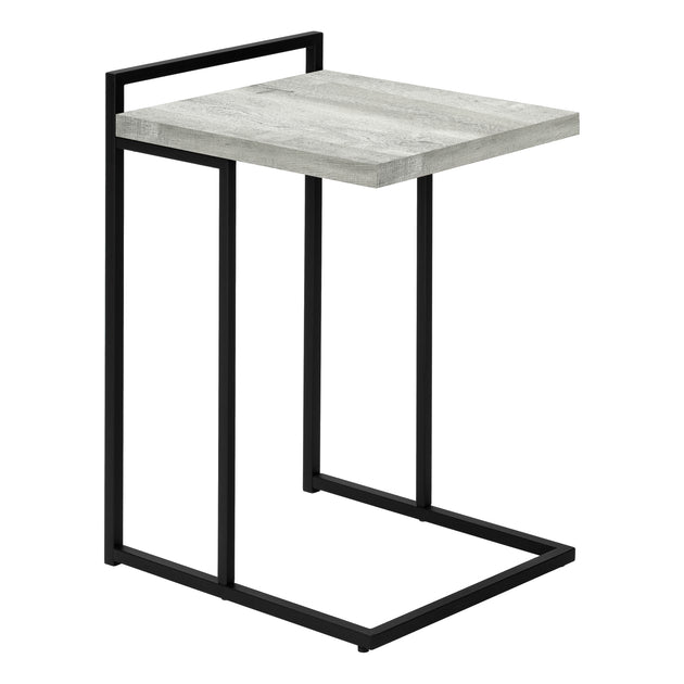 I 3631 Accent Table - 25"H / Grey Reclaimed Wood / Black Metal - Furniture Depot (7881120809208)