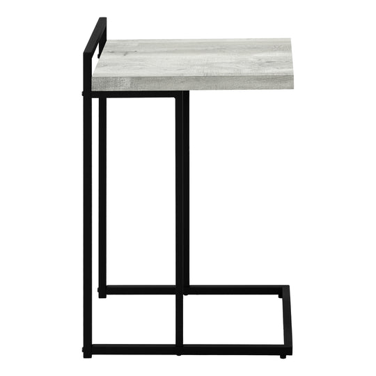 I 3631 Accent Table - 25"H / Grey Reclaimed Wood / Black Metal - Furniture Depot (7881120809208)