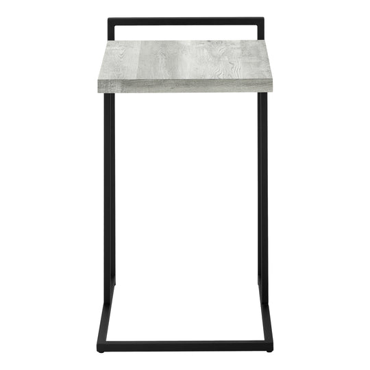 I 3631 Accent Table - 25"H / Grey Reclaimed Wood / Black Metal - Furniture Depot (7881120809208)