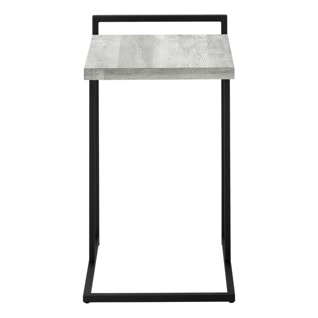 I 3631 Accent Table - 25"H / Grey Reclaimed Wood / Black Metal - Furniture Depot (7881120809208)