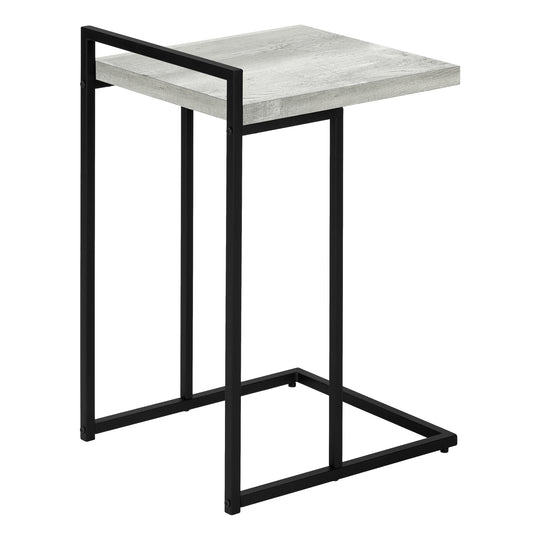 I 3631 Accent Table - 25"H / Grey Reclaimed Wood / Black Metal - Furniture Depot (7881120809208)