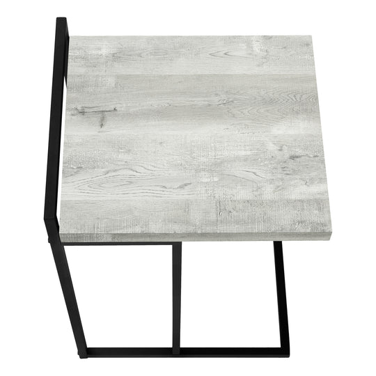 I 3631 Accent Table - 25"H / Grey Reclaimed Wood / Black Metal - Furniture Depot (7881120809208)