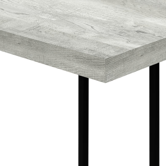 I 3631 Accent Table - 25"H / Grey Reclaimed Wood / Black Metal - Furniture Depot (7881120809208)