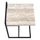I 3632 Accent Table - 25"H / Taupe Reclaimed Wood / Black Metal - Furniture Depot (7881120874744)