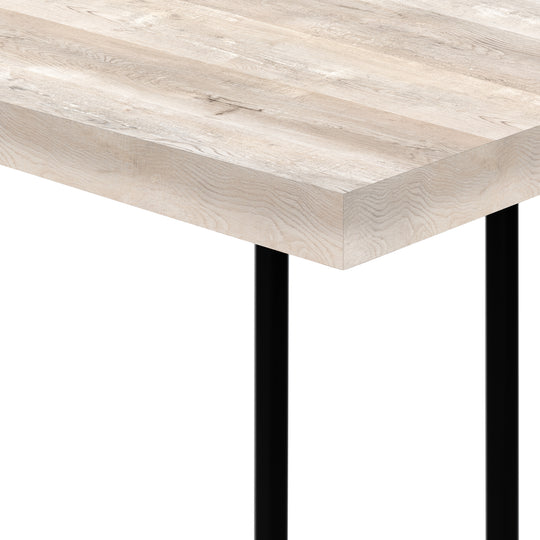 I 3632 Accent Table - 25"H / Taupe Reclaimed Wood / Black Metal - Furniture Depot (7881120874744)